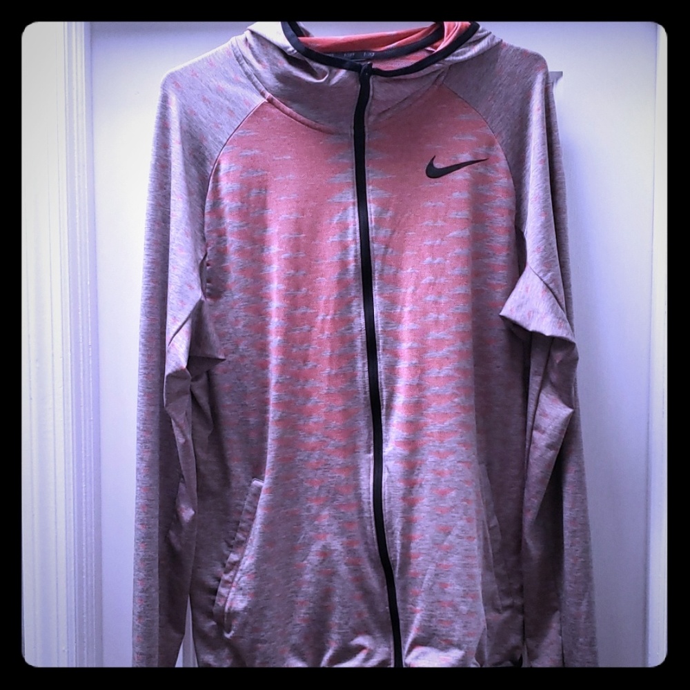 Mens Dri fit Nike Running zip up hoody sz L